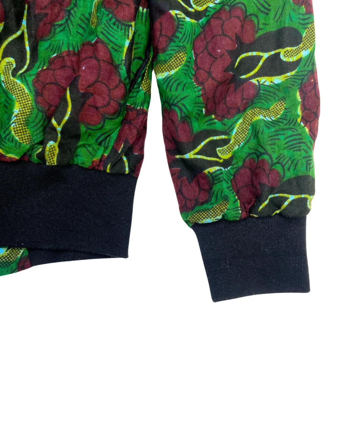 Abstract Print Bomber Jacket