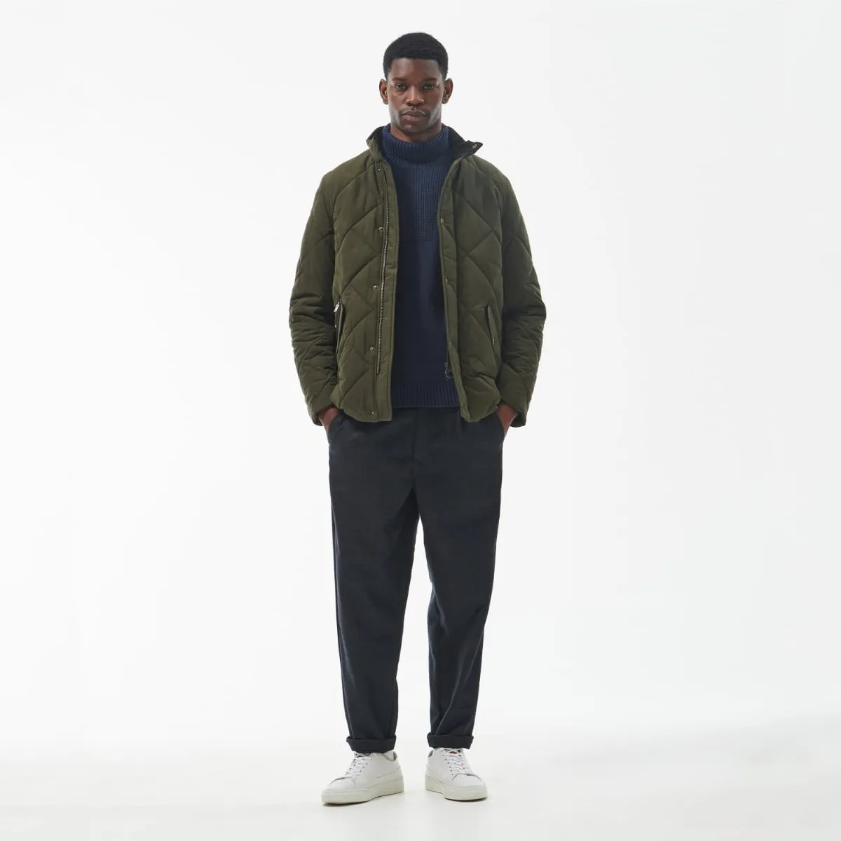 Barbour Winter Chelsea Quilted Men's Jacket | Dark Olive