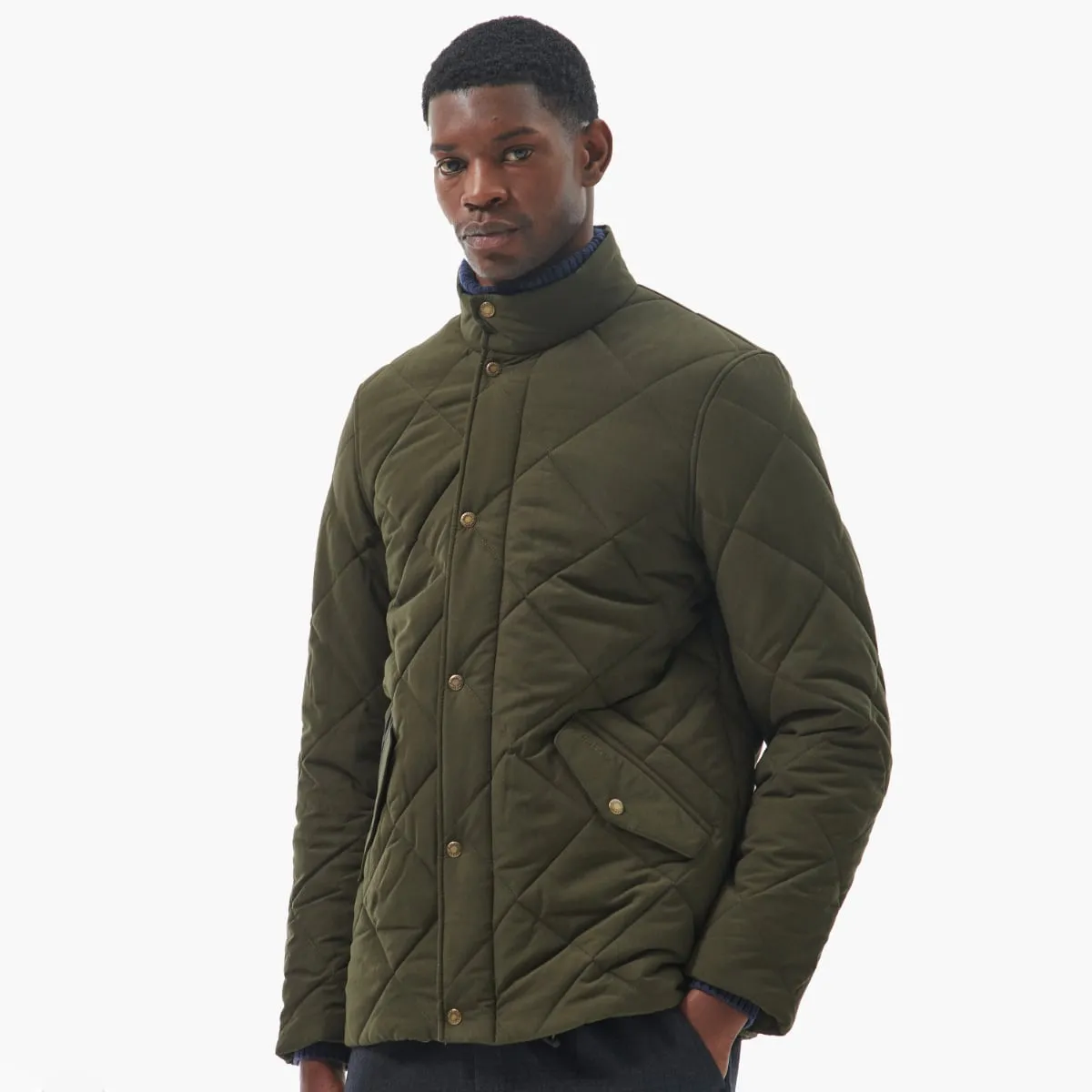 Barbour Winter Chelsea Quilted Men's Jacket | Dark Olive