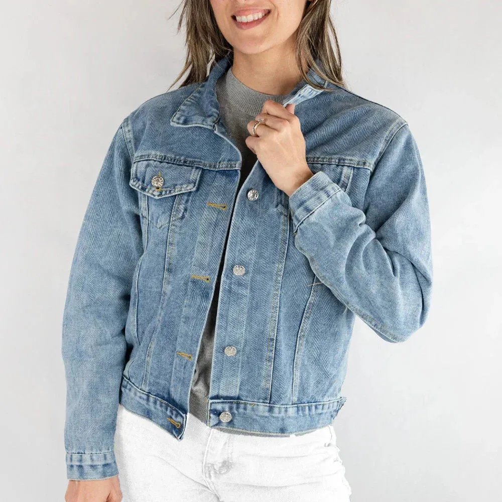 (Blue Denim) Customized Bachelorette Denim Jacket