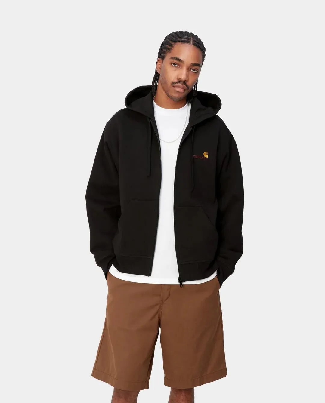 Carhartt WIP - Hooded American Script Jacket - Black