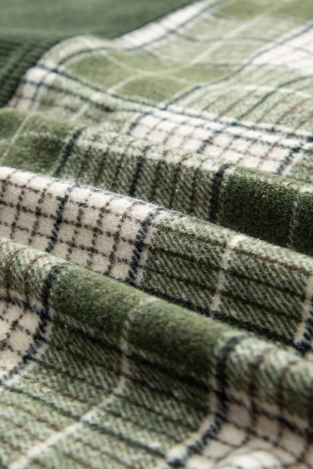 Casual Plaid Corduroy Jacket