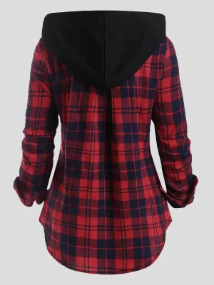 Casual Plaid Corduroy Jacket