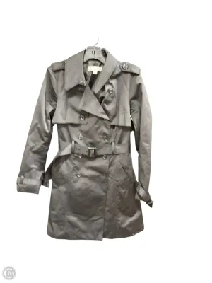 Coat Trench Coat By New York And Co In Black, Size: M