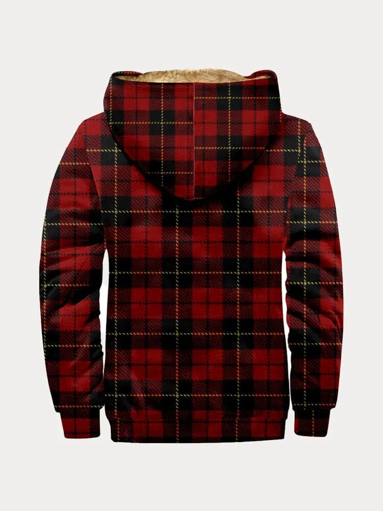 Cozy Plaid Hooded Jacket