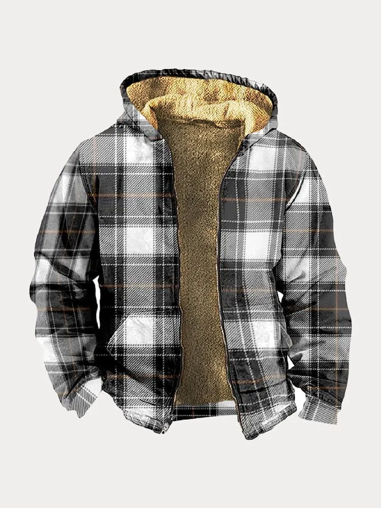 Cozy Plaid Hooded Jacket