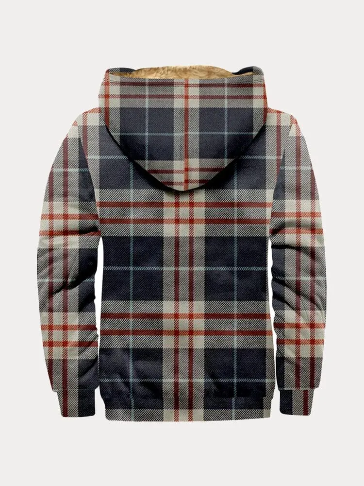 Cozy Plaid Hooded Jacket