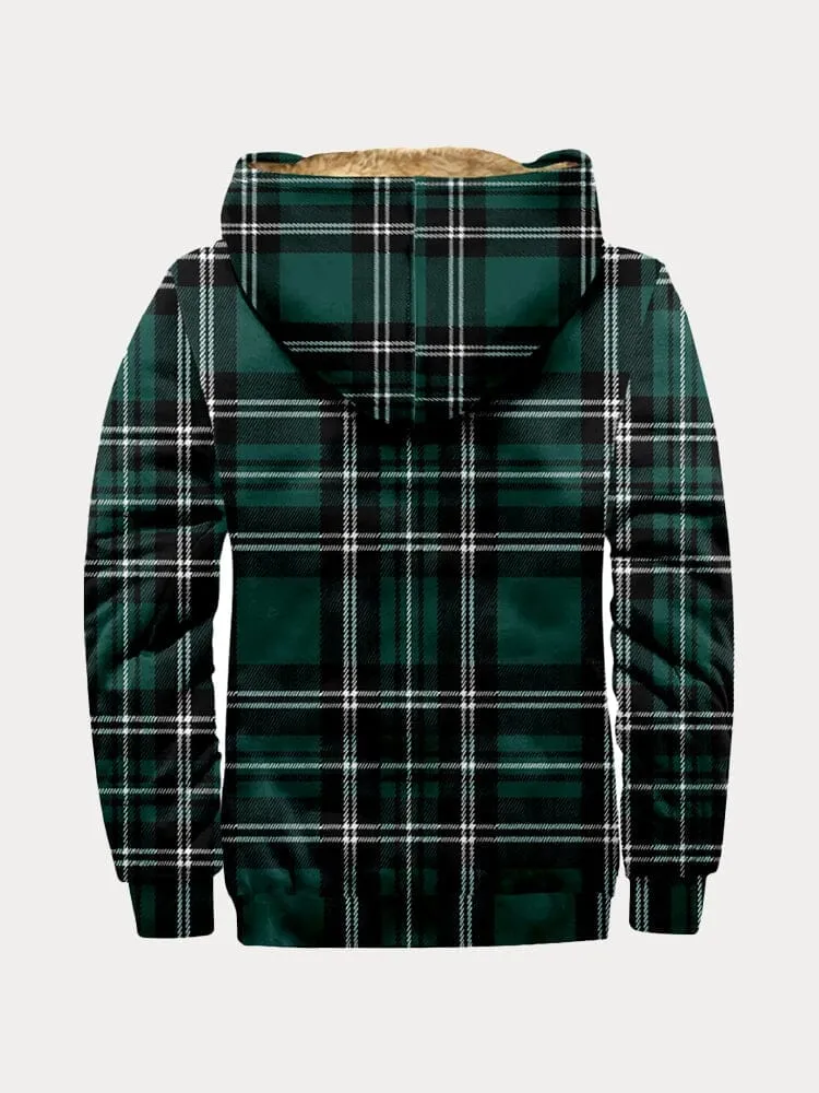Cozy Plaid Hooded Jacket
