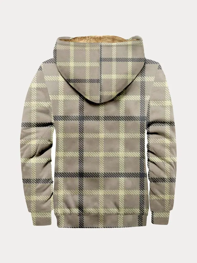 Cozy Plaid Hooded Jacket