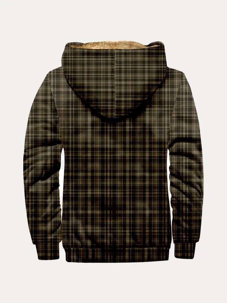 Cozy Plaid Hooded Jacket