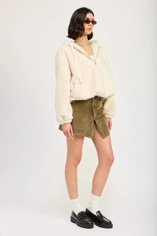 Cozy Up In Style Fuzzy Sweater Jacket