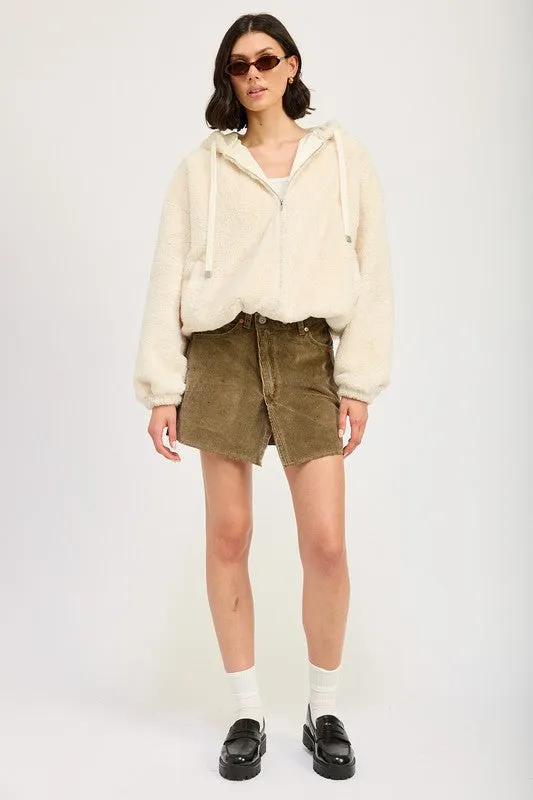 Cozy Up In Style Fuzzy Sweater Jacket