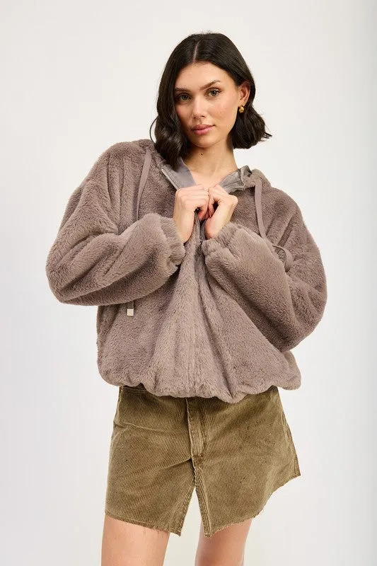 Cozy Up In Style Fuzzy Sweater Jacket