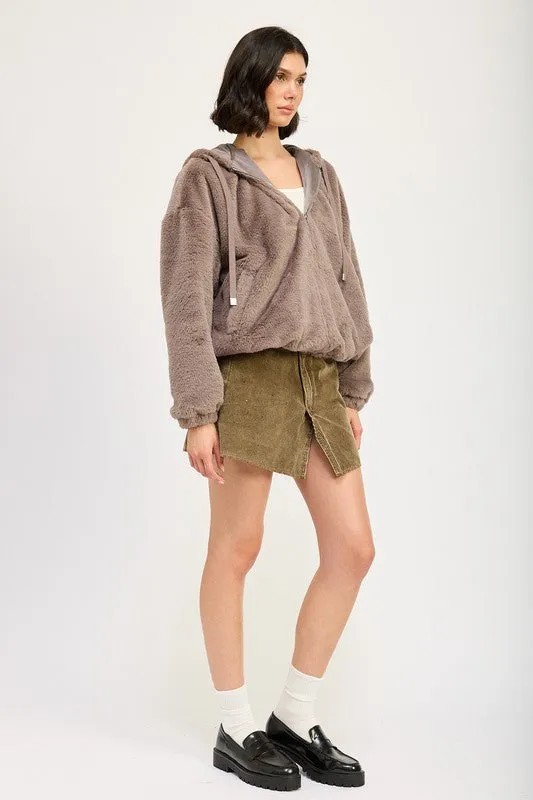 Cozy Up In Style Fuzzy Sweater Jacket