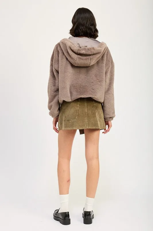 Cozy Up In Style Fuzzy Sweater Jacket