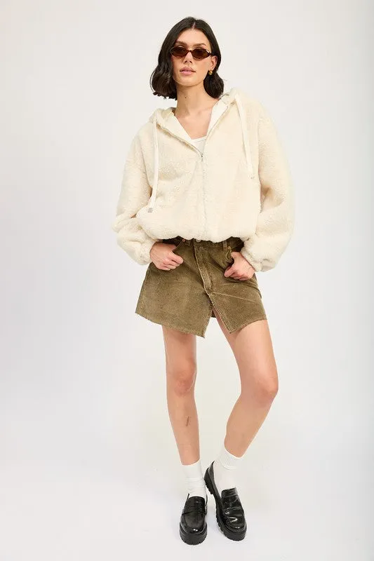 Cozy Up In Style Fuzzy Sweater Jacket