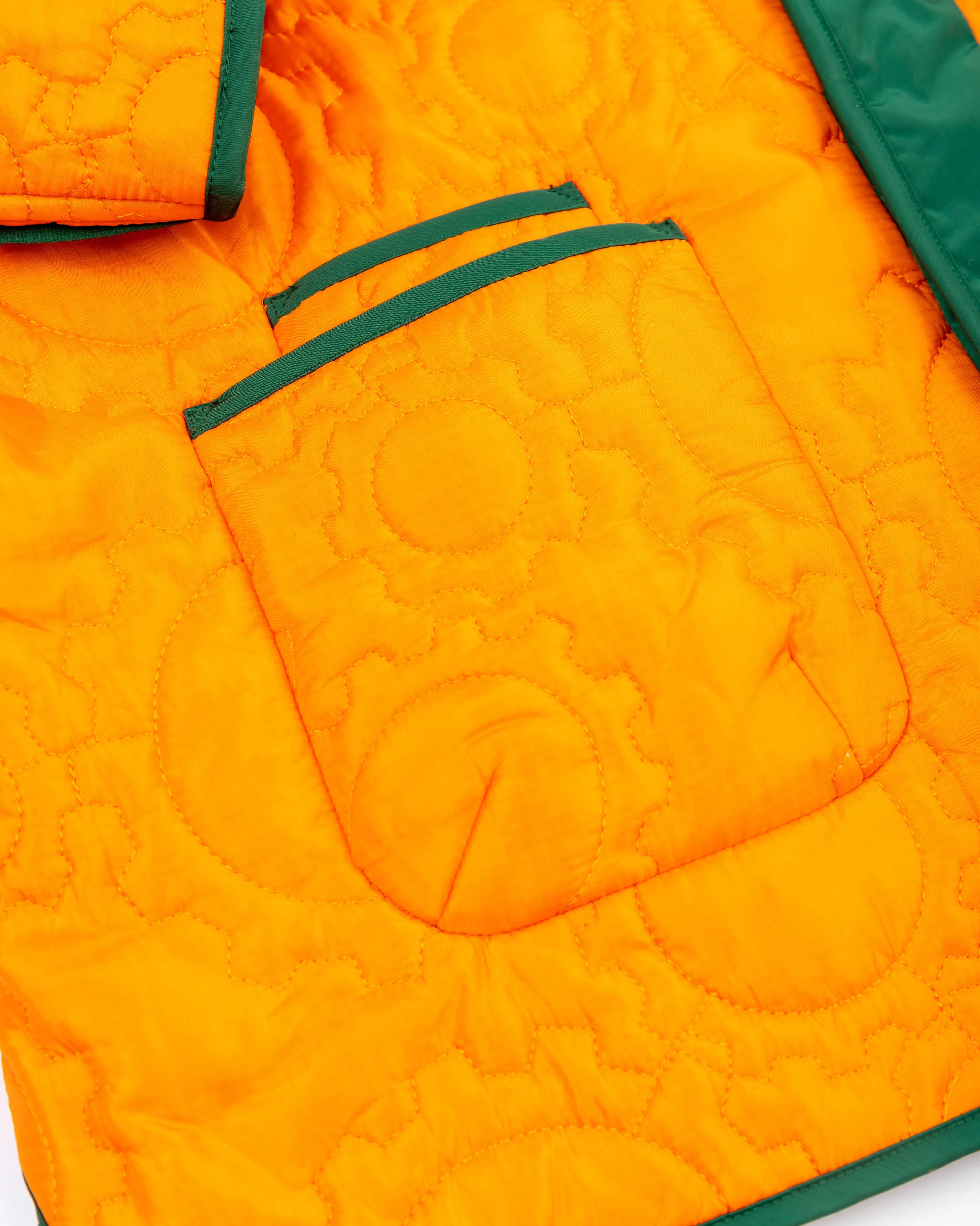 Custom Gear Shaped Quilted Jacket (ORANGE)