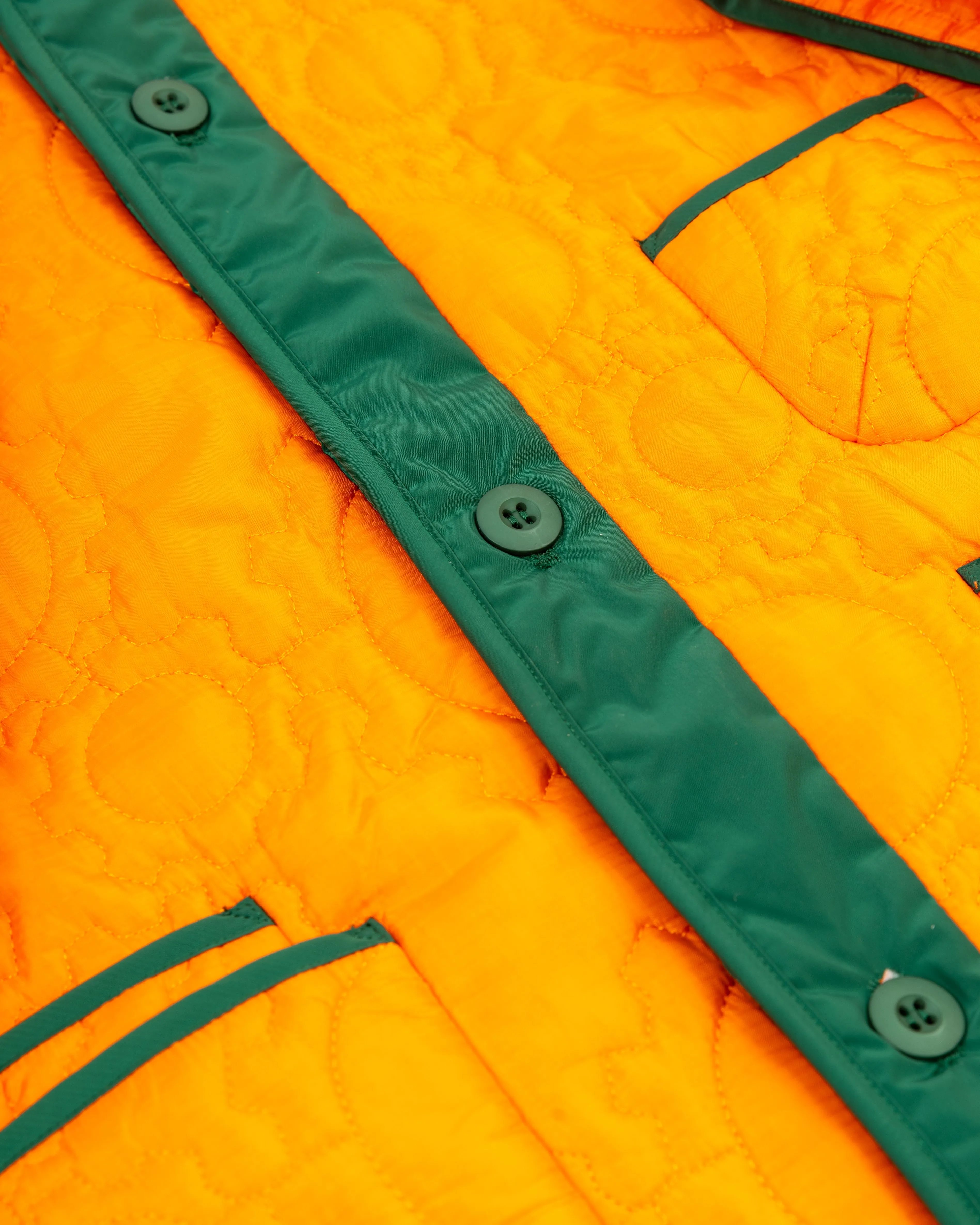 Custom Gear Shaped Quilted Jacket (ORANGE)