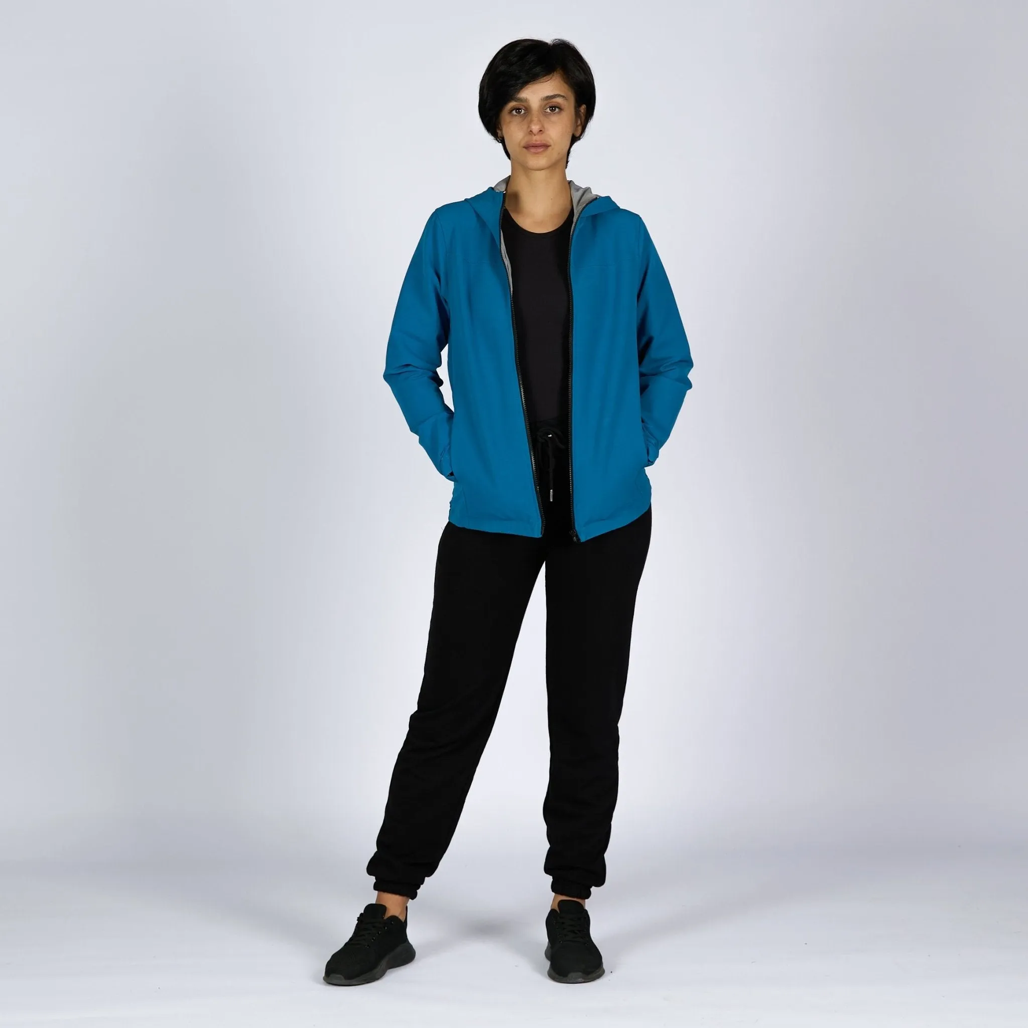 Deep Ocean Blue | Women Hooded Winterproof Jacket