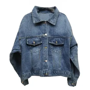 Flower Embroidery Denim Jacket