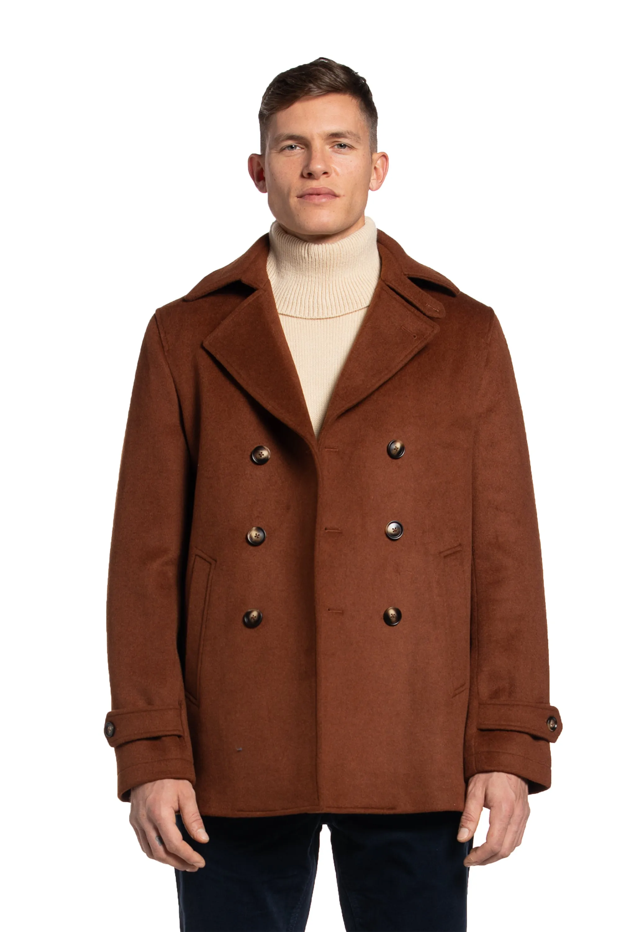 Harbour Wool Peacoat in Copper