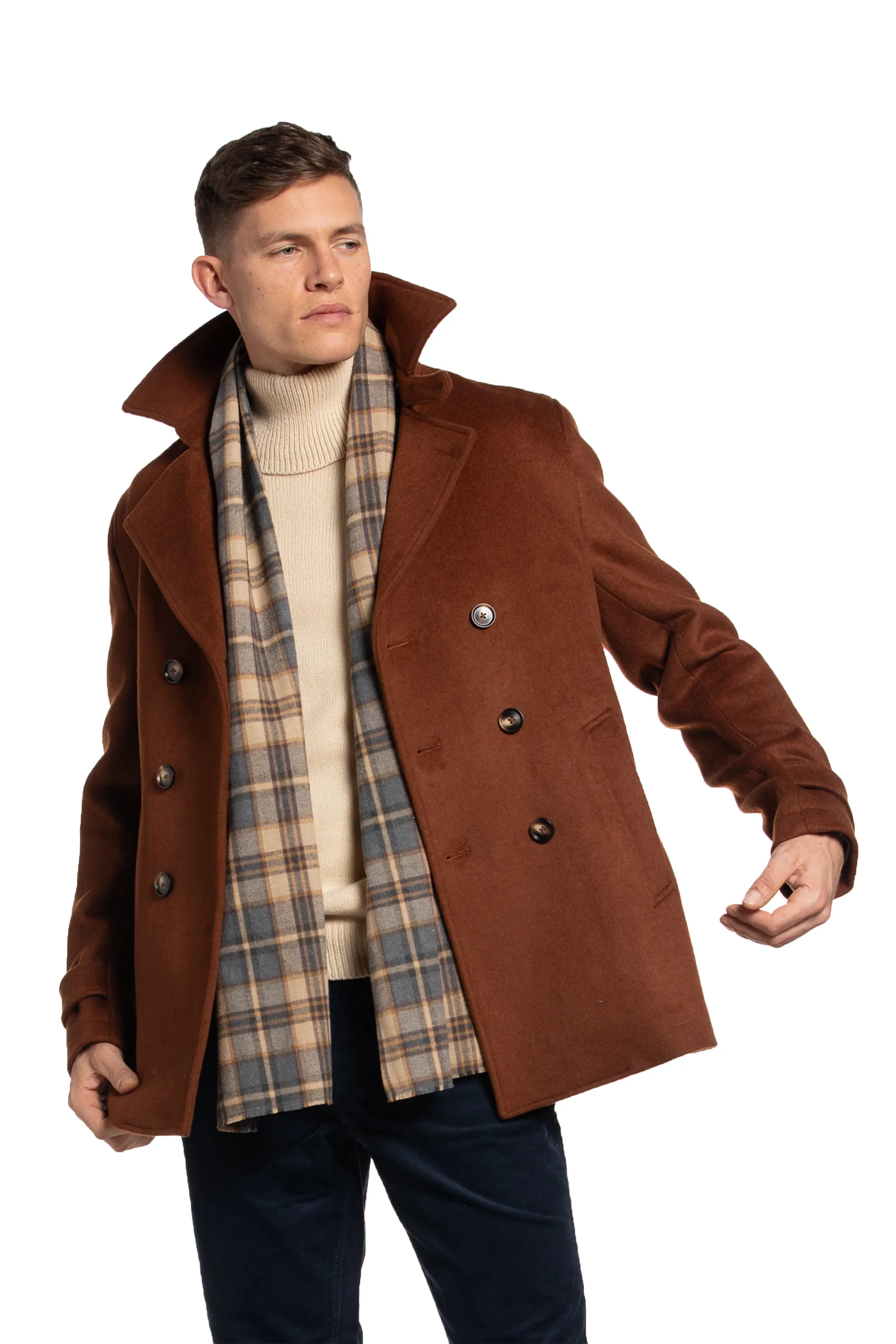 Harbour Wool Peacoat in Copper