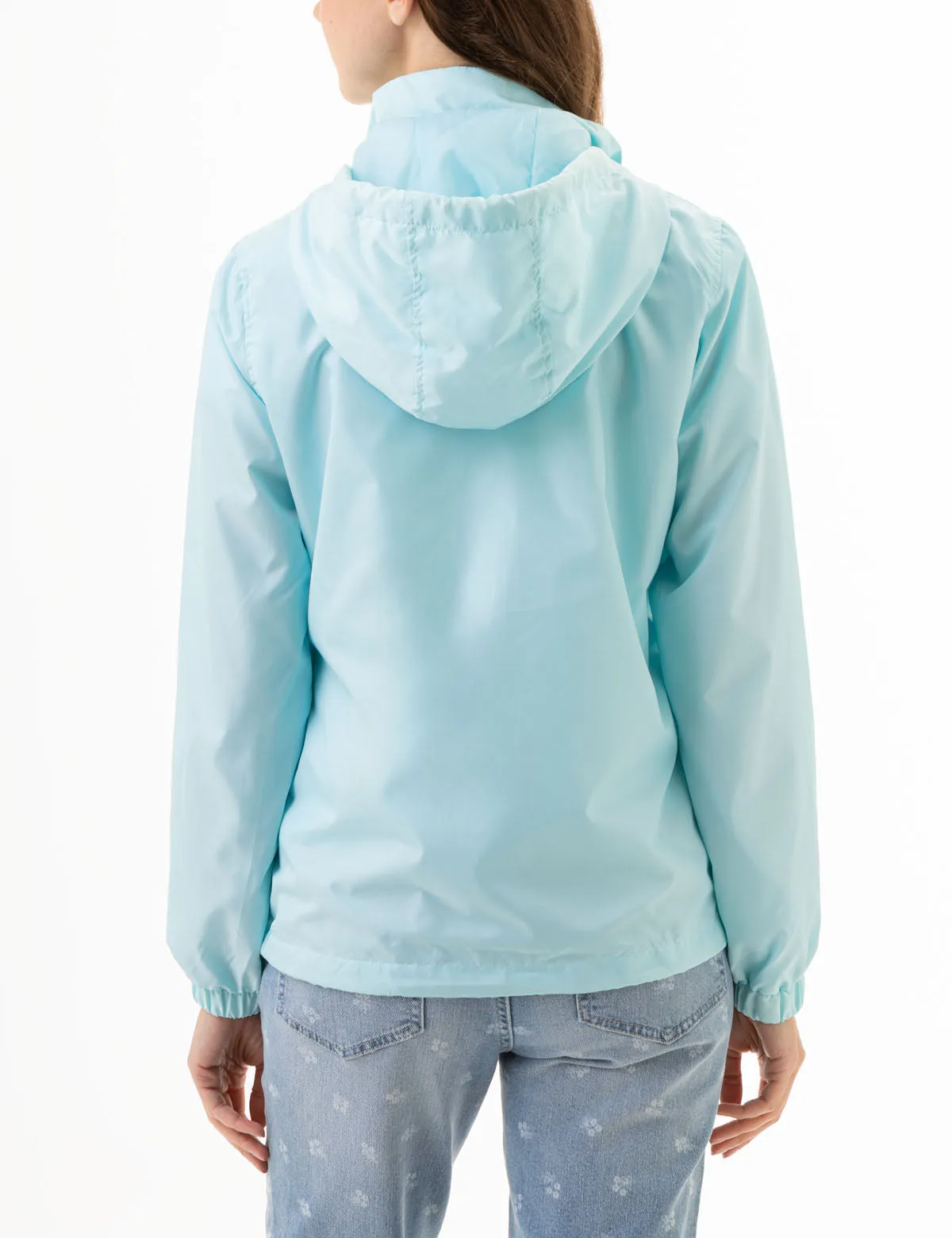 HOODED QUARTER ZIP WINDBREAKER