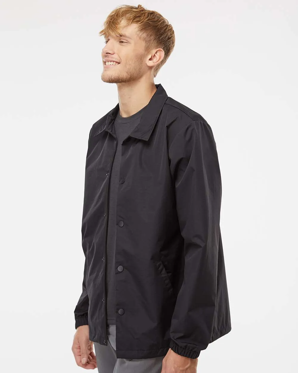 Independent Trading Co. Water-Resistant Windbreaker Coach’s Jacket