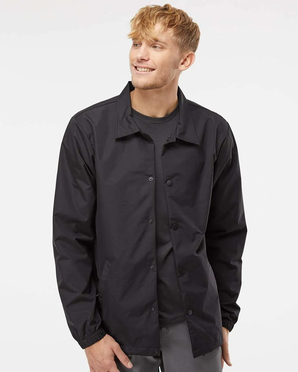 Independent Trading Co. Water-Resistant Windbreaker Coach’s Jacket