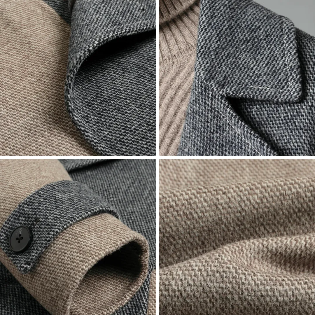 Ivory Slate VIRGIN WOOL OVERCOAT