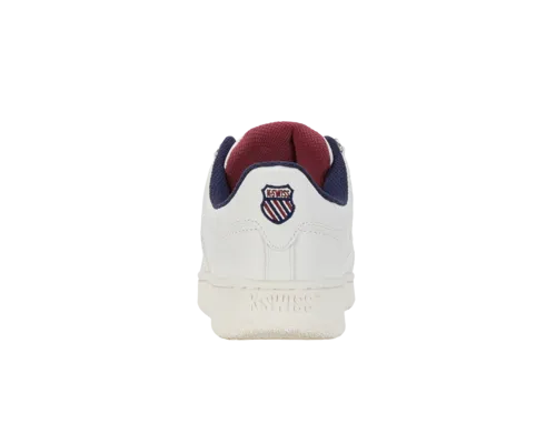 K-Swiss Men's Classic Vn Brilliant White Peacoat Tibetan Red Shoes