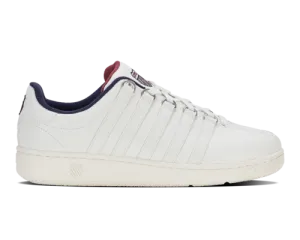 K-Swiss Men's Classic Vn Brilliant White Peacoat Tibetan Red Shoes