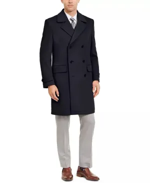 Lauren Ralph Lauren Men's Classic Double Breasted Peacoat Coat Jacket Blue 44L