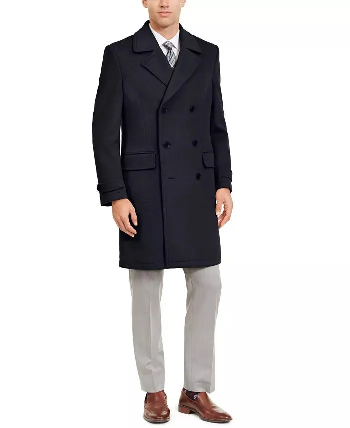 Lauren Ralph Lauren Men's Classic Double Breasted Peacoat Coat Jacket Blue 44L