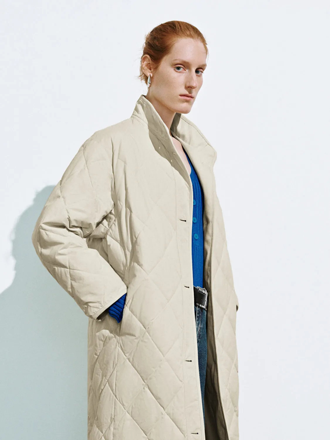 Long Quilted Down Outerwear