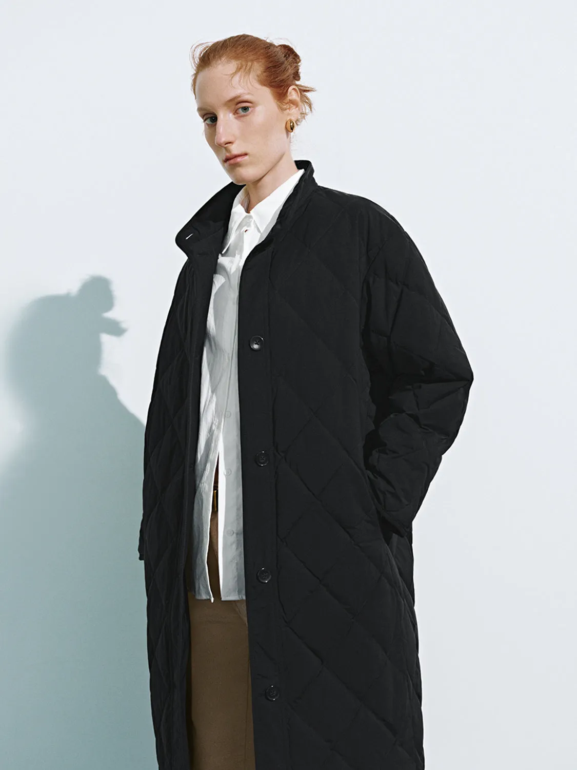 Long Quilted Down Outerwear