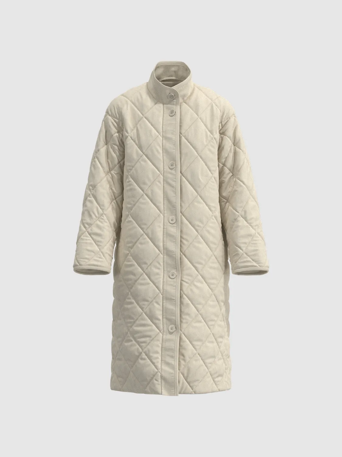 Long Quilted Down Outerwear