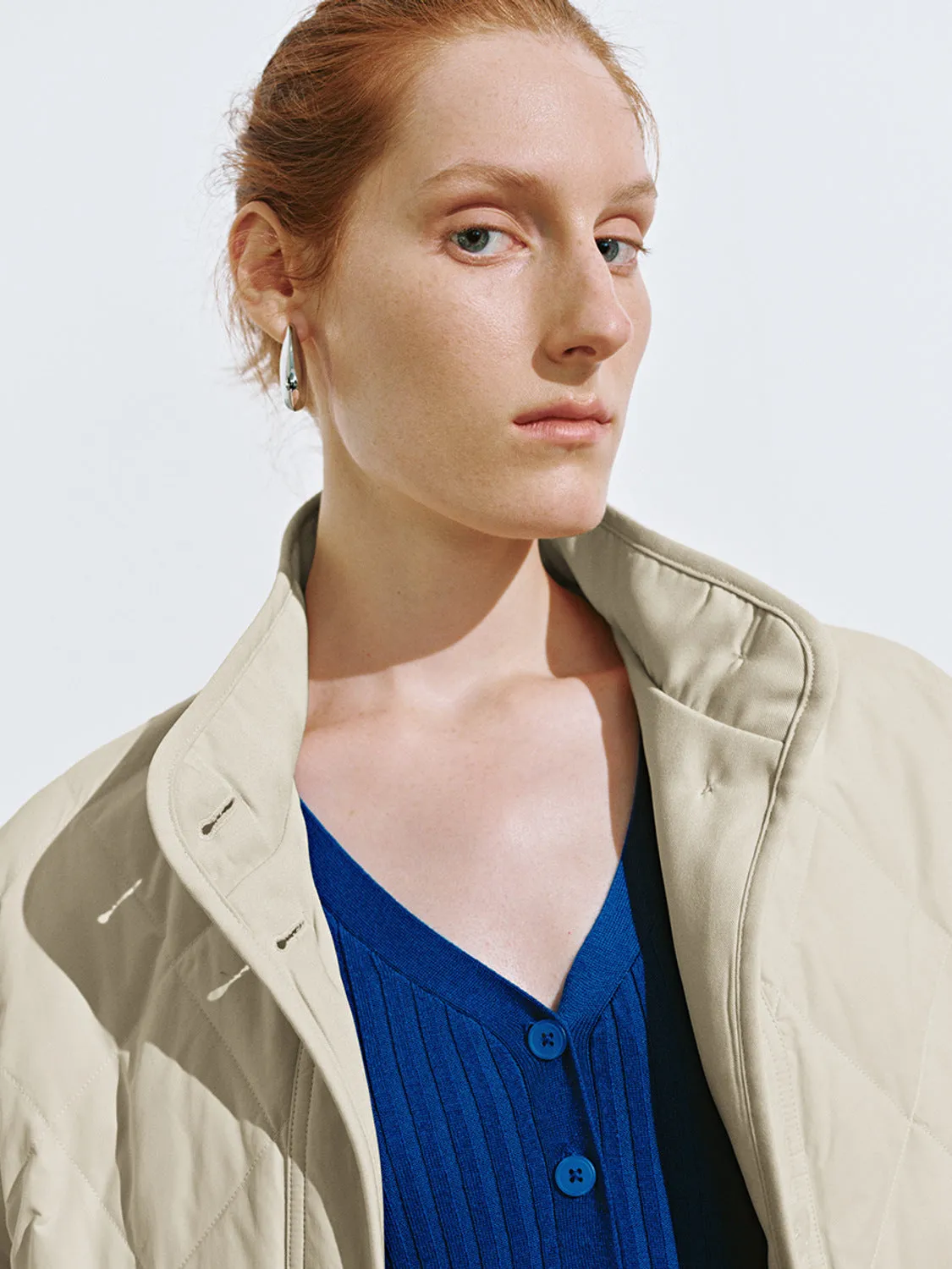 Long Quilted Down Outerwear