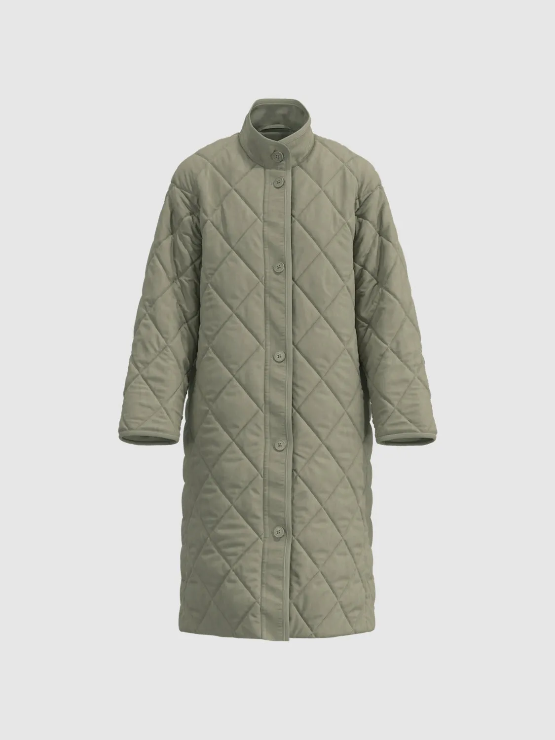 Long Quilted Down Outerwear