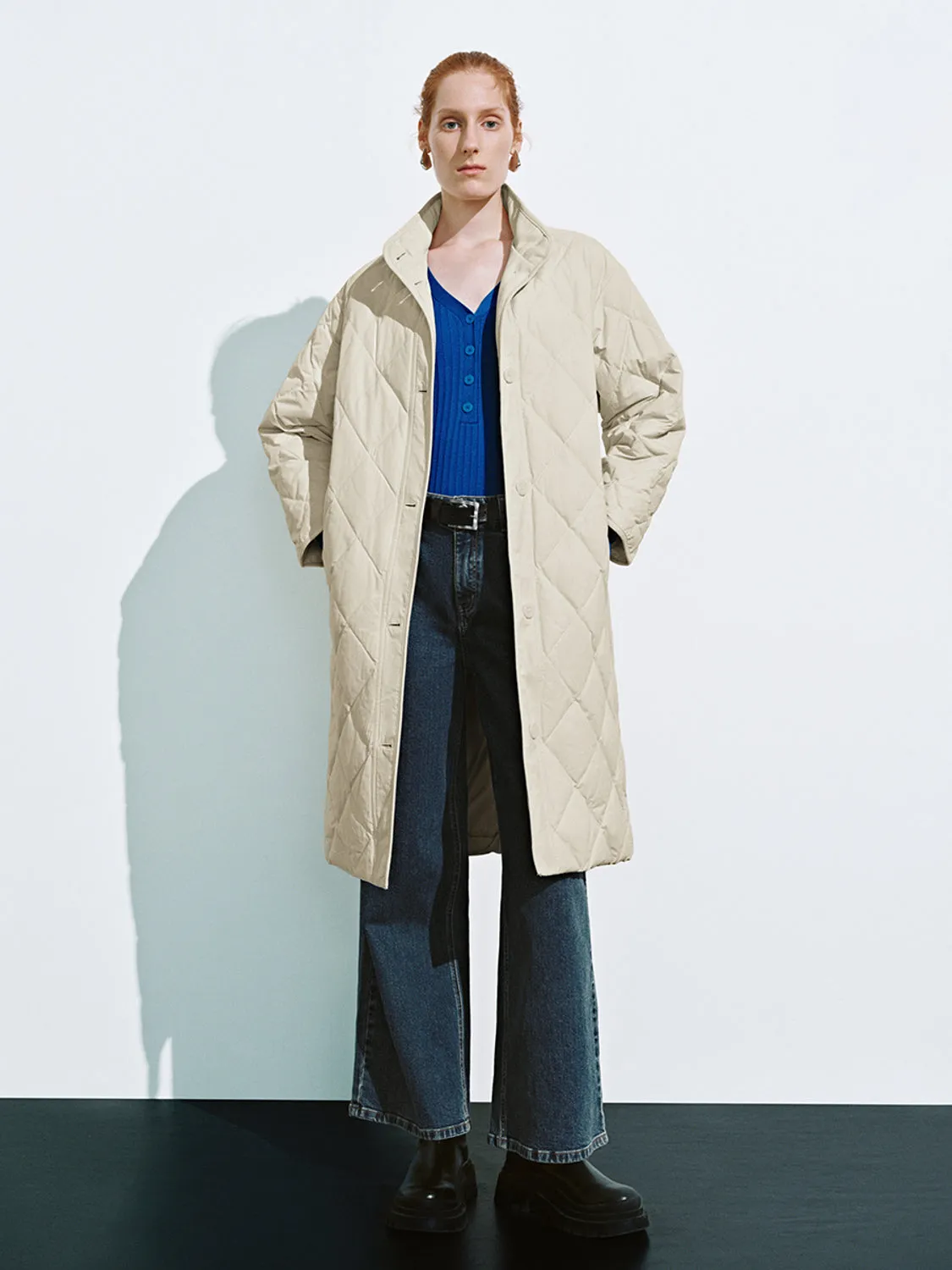 Long Quilted Down Outerwear