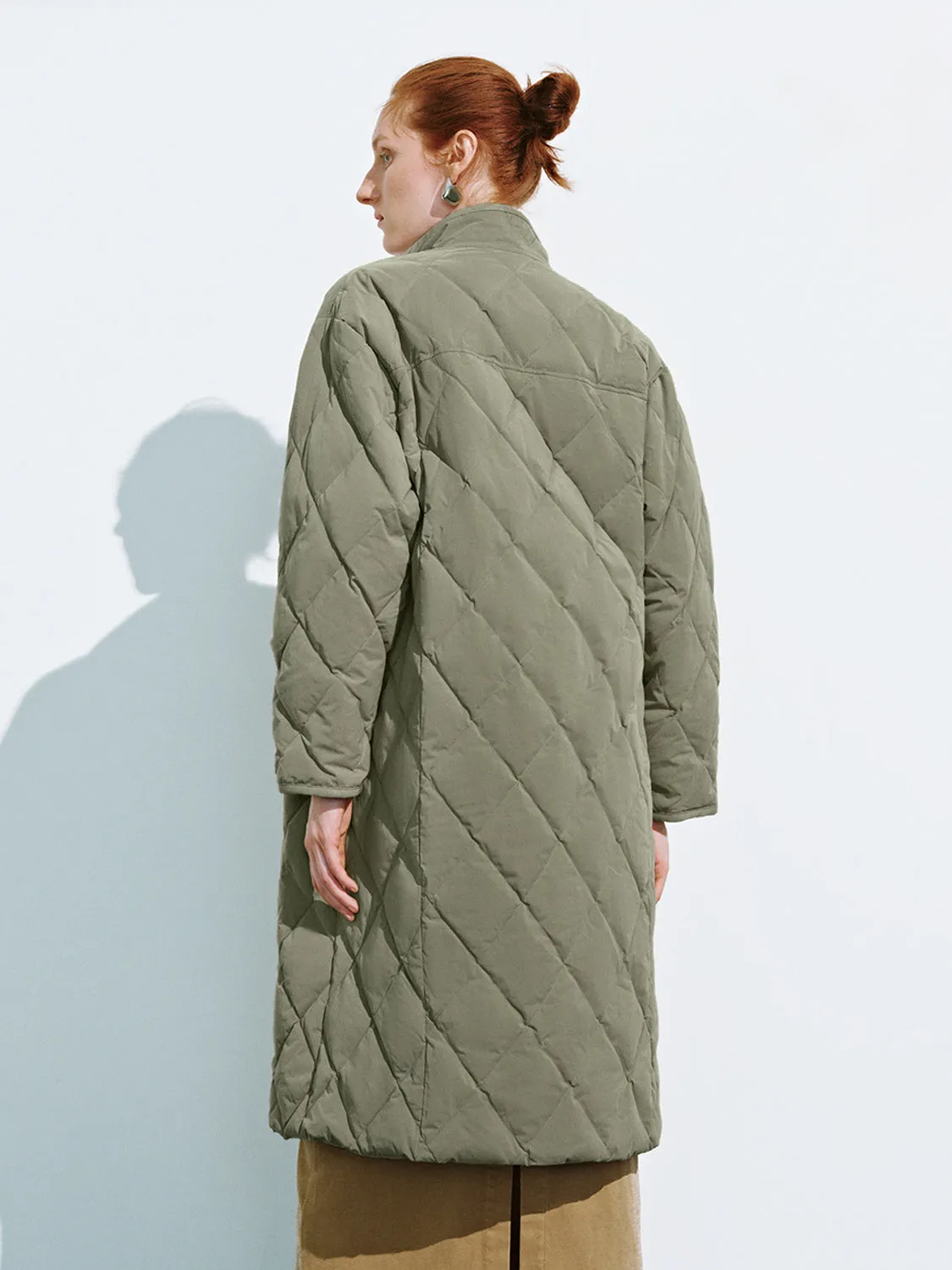 Long Quilted Down Outerwear
