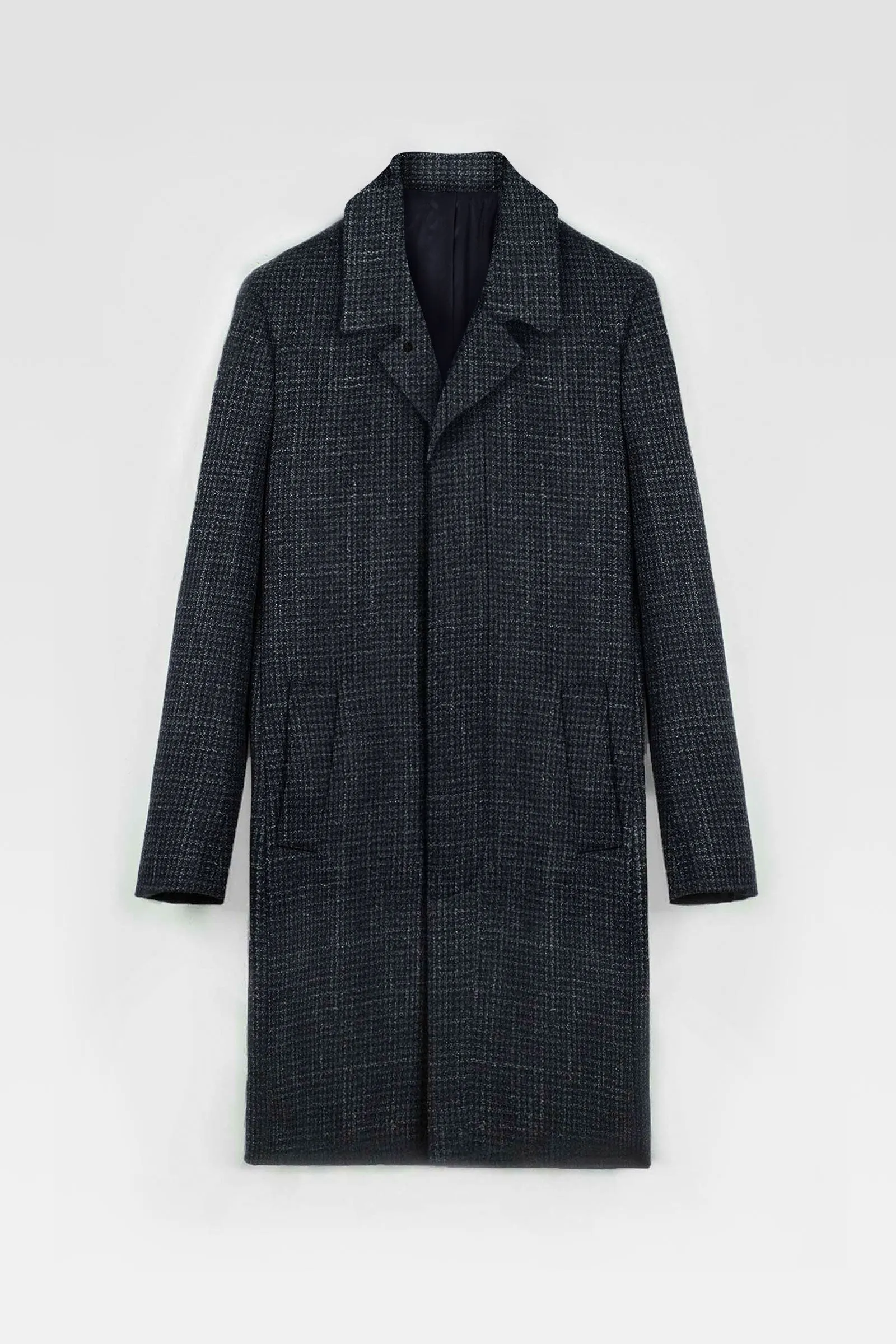 Maximus - Navy Houndstooth - Italian Wool