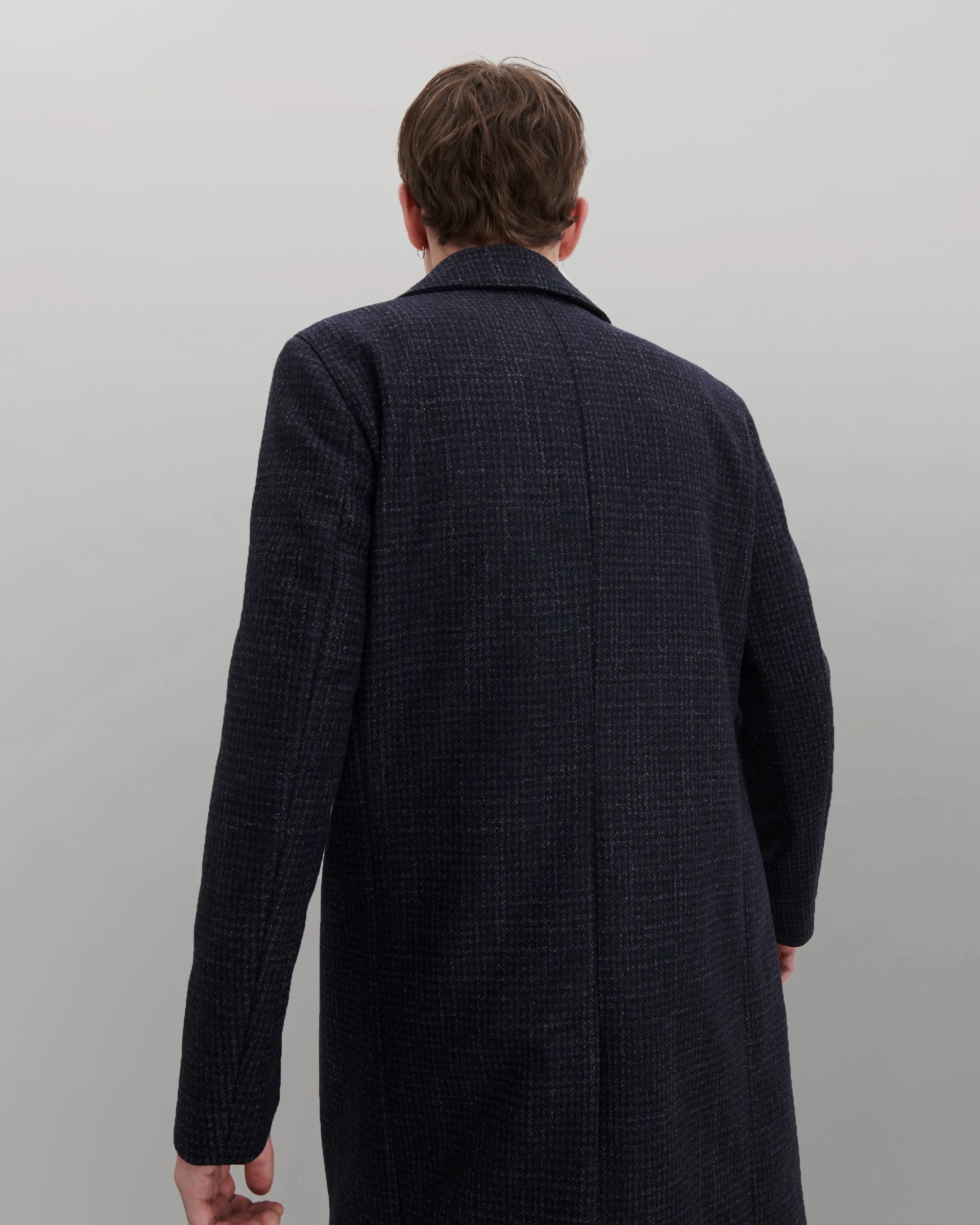 Maximus - Navy Houndstooth - Italian Wool