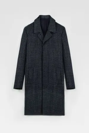 Maximus - Navy Houndstooth - Italian Wool