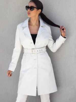 Milania Trench Coat | White