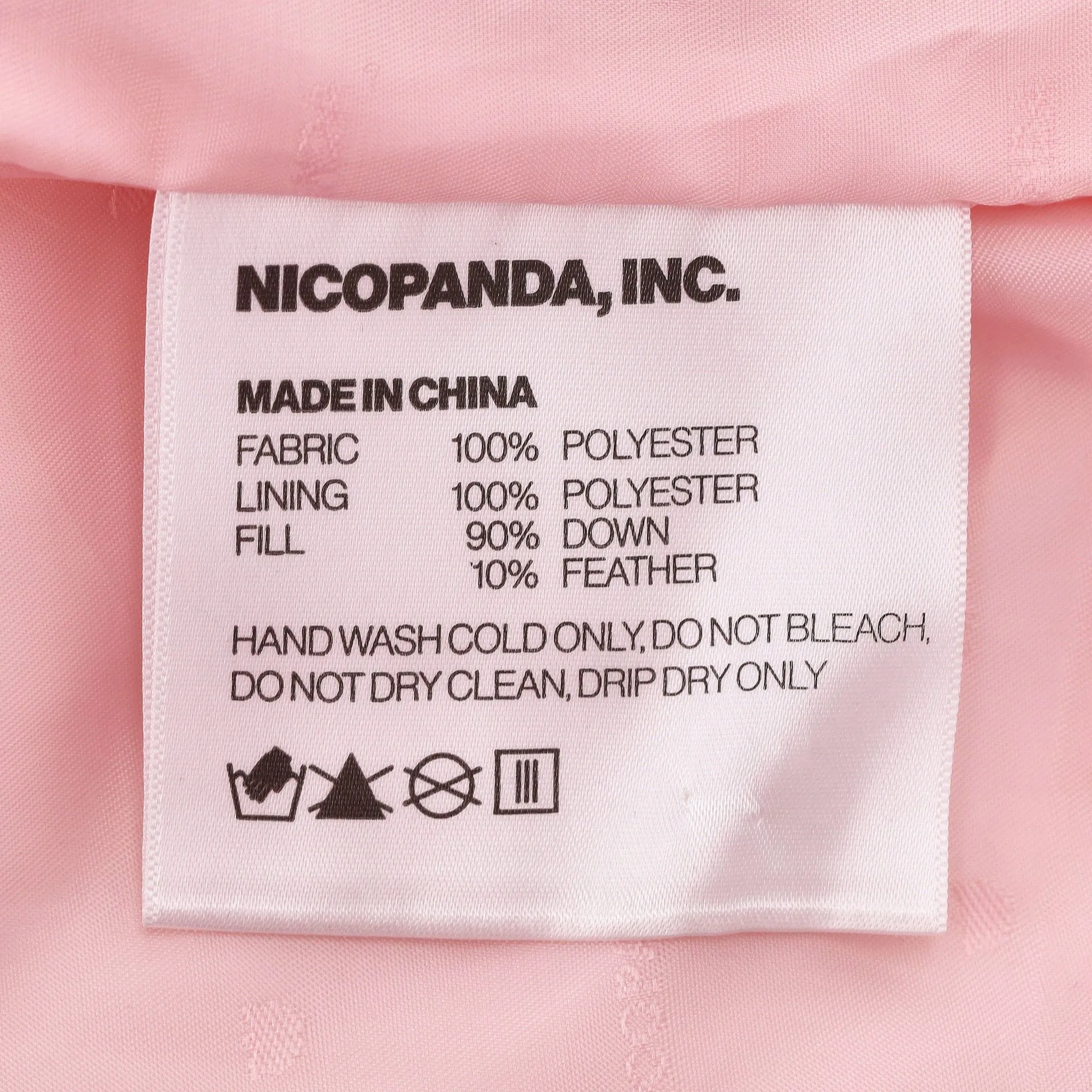 Nicopanda Uptown Puffer Down Jacket With Mittens. Size XS