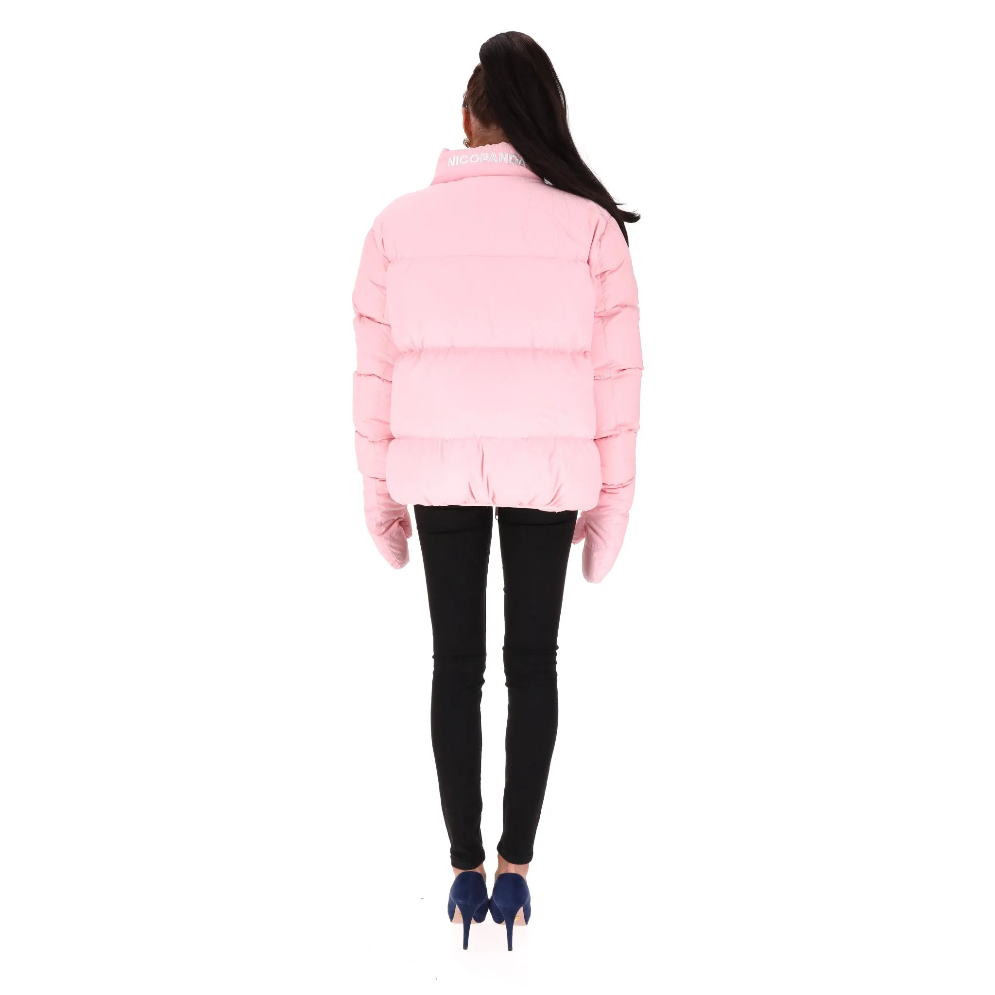 Nicopanda Uptown Puffer Down Jacket With Mittens. Size XS