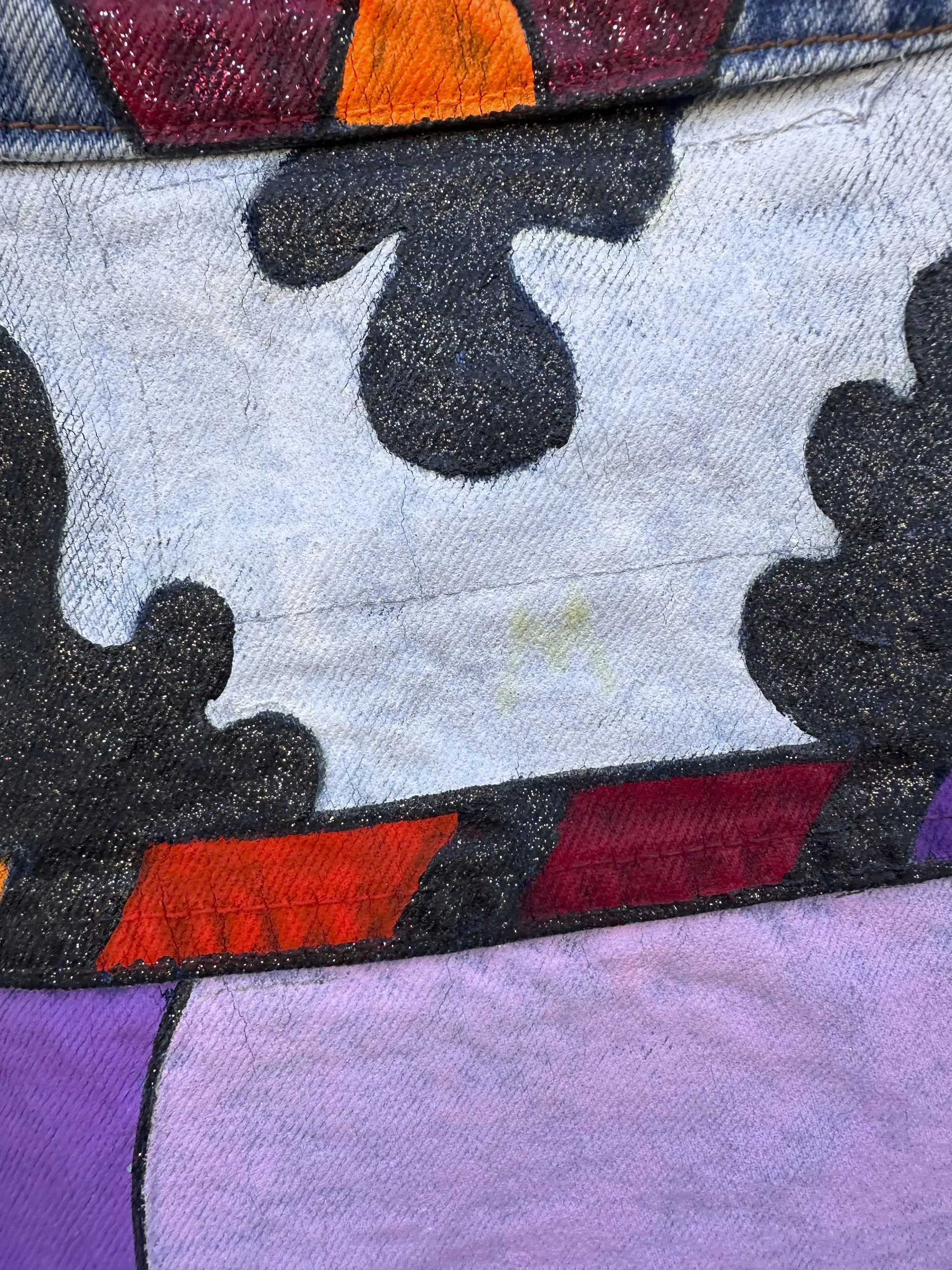 One-of-a-Kind Hand-Painted by Tavlos Jacket, 1980's Santa Fe Pop Art - Signed
