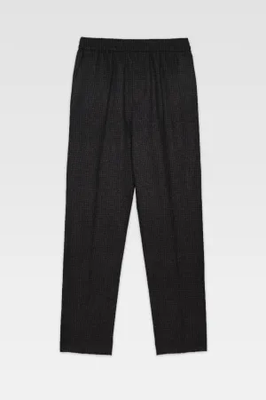 Paolo - Anthracite Houndstooth - Wool Flannel