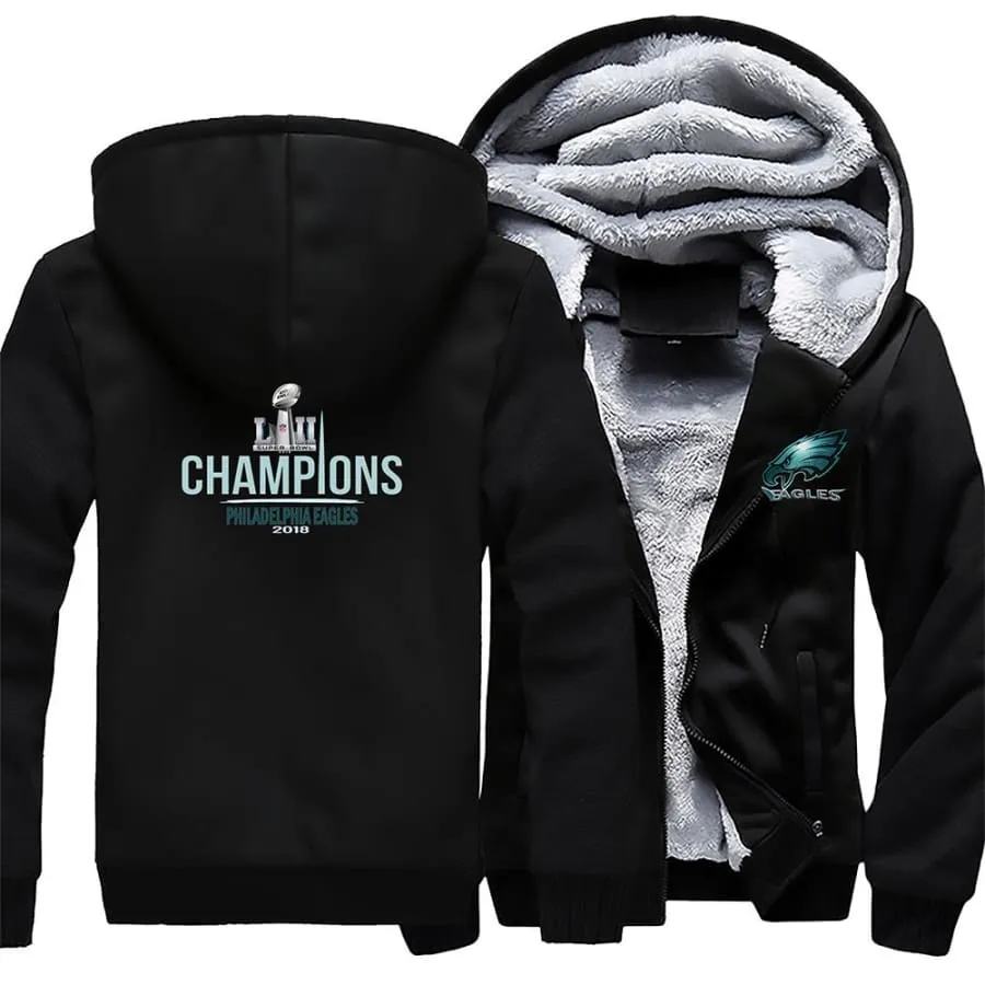 Philadelphia eagles Fan Jacket| eagles Super Bowl Fan Varsity Jackets Pullover Mens Womens (4 Colors)